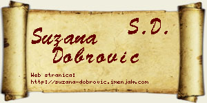 Suzana Dobrović vizit kartica